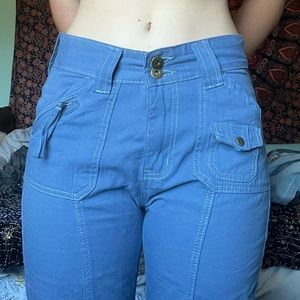 Blue Flare Pants